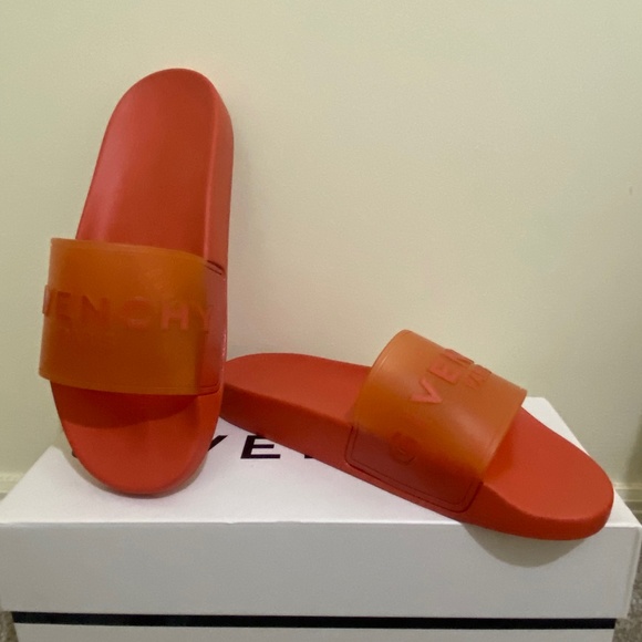 Brand New! Givenchy Slides in Dark Orange 42 (9) Mens